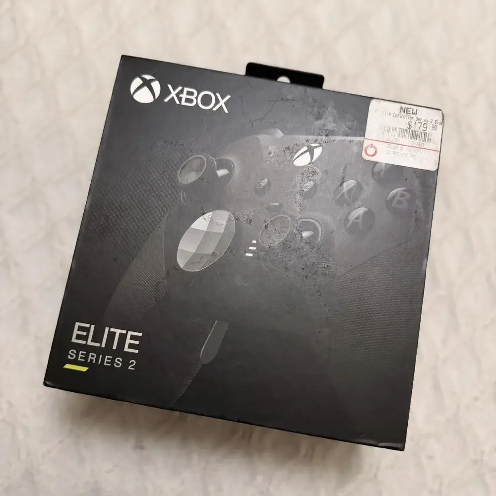 Bundle of 2 Xbox Elite Series 2 Wireless Controller - Black Box w/ Case + Acc